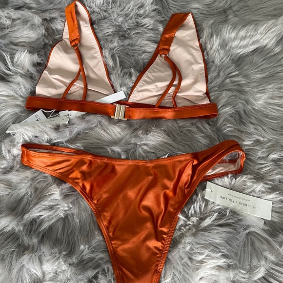 LAST ONE! Beautiful Orange Bikini NWT - Picture 3 of 4